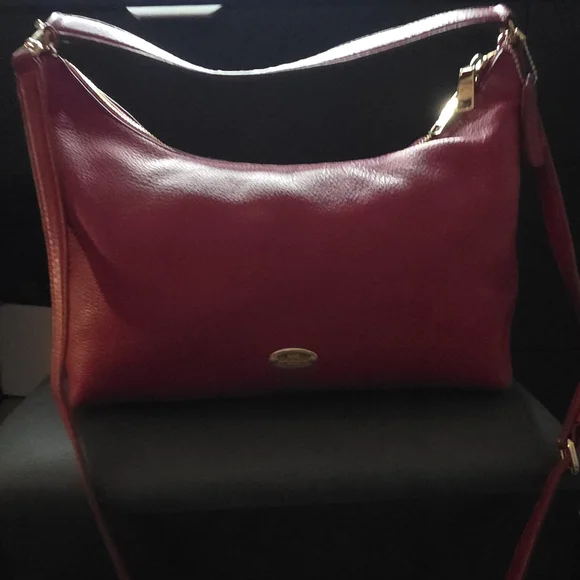 Coach Cherry Red Leather Shoulder Bag - Picture 1 of 8